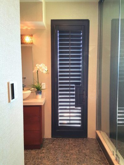 Add elegance to your home with Shutters on your French doors. Available in circular and square cut-out options.