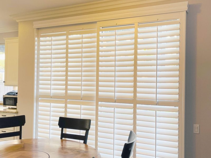 Ideal for sliding patio doors. Divides and adds privacy to your home.