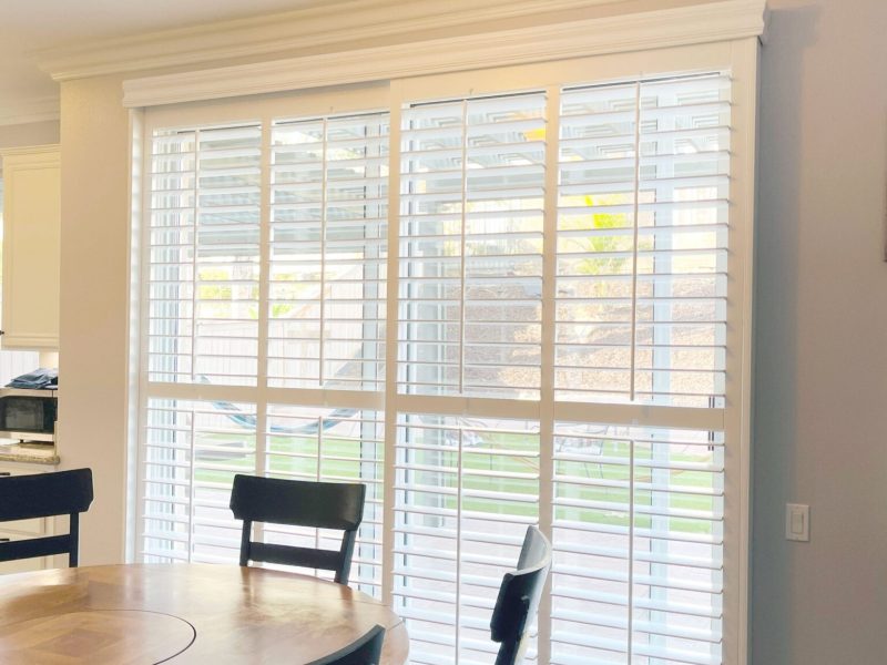 Ideal for sliding patio doors. Divides and adds privacy to your home.