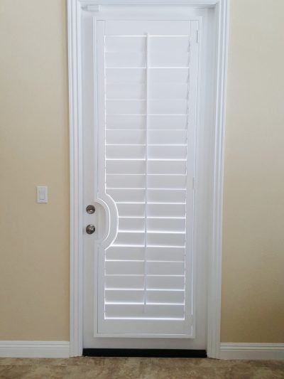Add elegance to your home with Shutters on your French doors. Available in circular and square cut-out options.